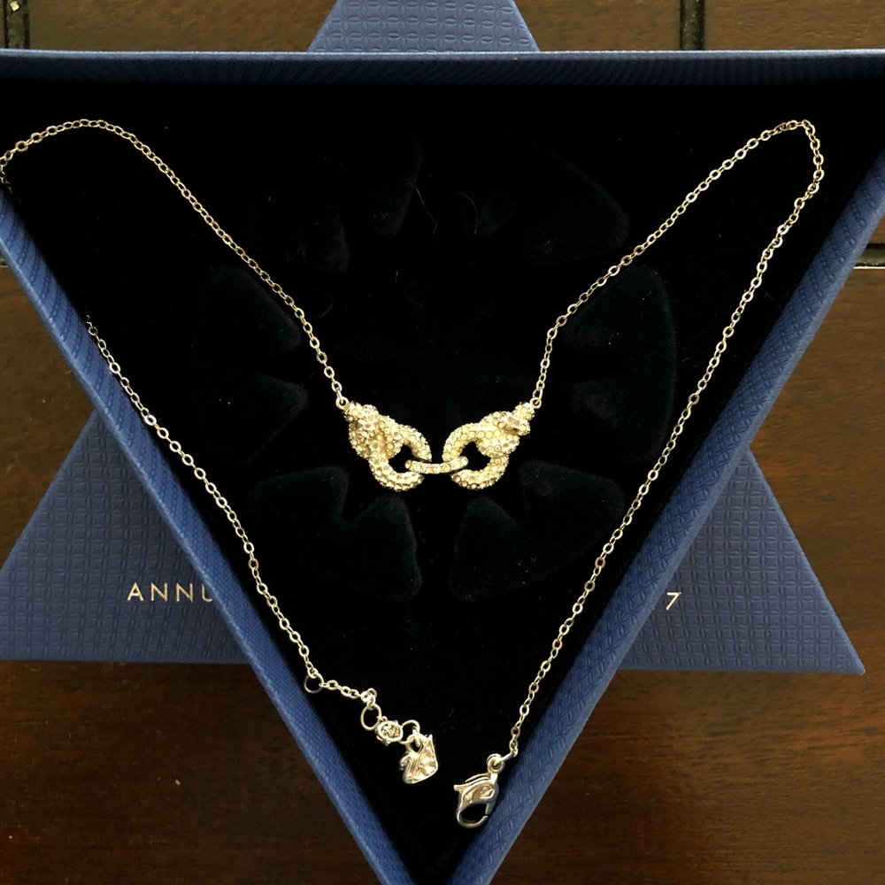 Swarovski love knot necklace